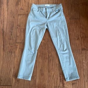 Loft light grey skinny crop size 4 jeans